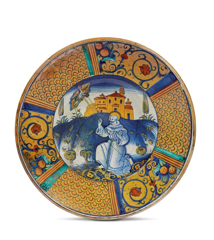PIATTO DA PARATA, DERUTA, 1530 CIRCA  - Asta Arcade | Libri, Argenti, Porcellane e Maioliche, Numismatica - Pandolfini Casa d'Aste