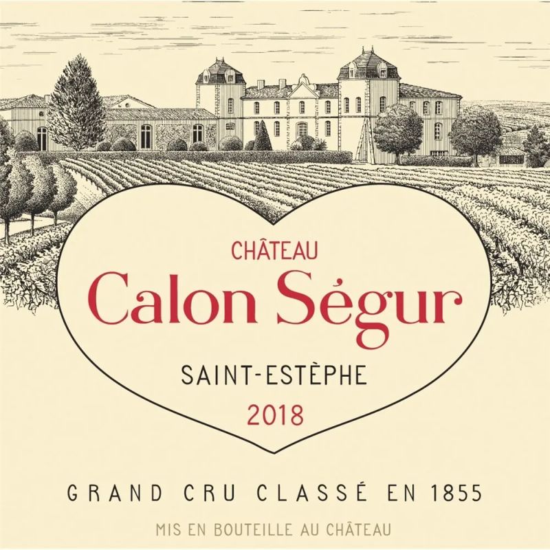 Château Calon Ségur 2018  - Auction PANDOLFINI FOR AMICI DI URI - CHARITY AUCTION FOR THE UROLOGICAL SCIENTIFIC RESEARCH - Pandolfini Casa d'Aste