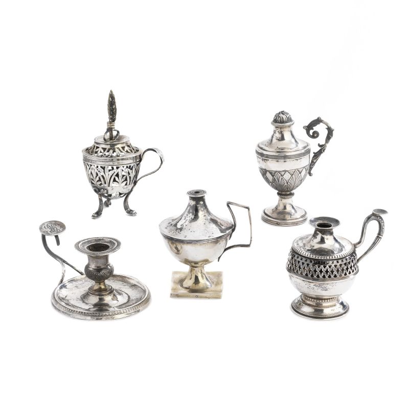 DUE BUGIE FIRENZE E MILANO, SECOLO XIX  - Auction TIMED AUCTION | FINE SILVER - Pandolfini Casa d'Aste