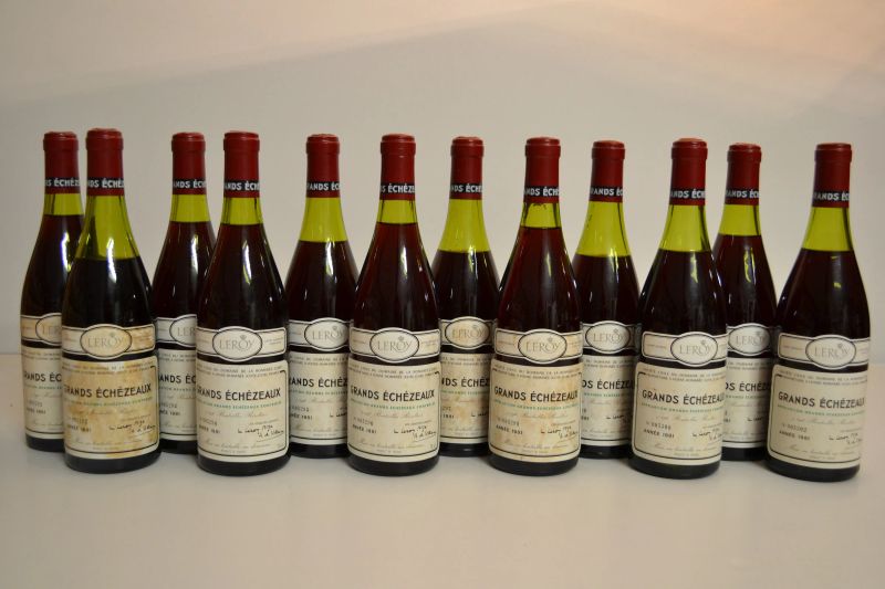 Grand &Eacute;ch&eacute;zeaux Domaine de la Roman&eacute;e Conti 1981  - Auction A Prestigious Selection of Wines and Spirits from Private Collections - Pandolfini Casa d'Aste