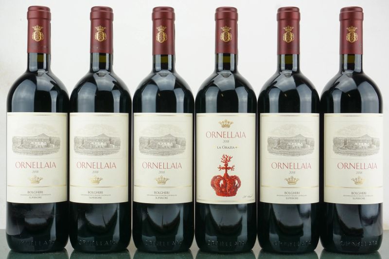Ornellaia 2018  - Auction LA RAFFINATEZZA DELLA COMPLESSITA' - Fine and Rare Wine - Pandolfini Casa d'Aste