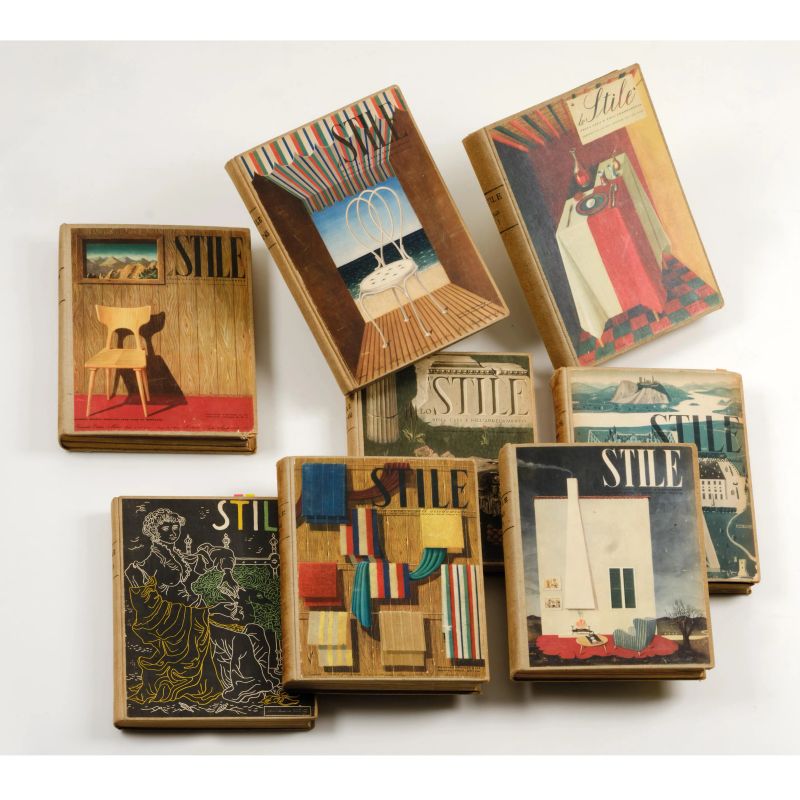 



EIGHT VOLUMES OF THE &laquo;STILE&raquo; MAGAZINE, 1941-42  - Auction SPOTLIGHT DESIGN - Pandolfini Casa d'Aste