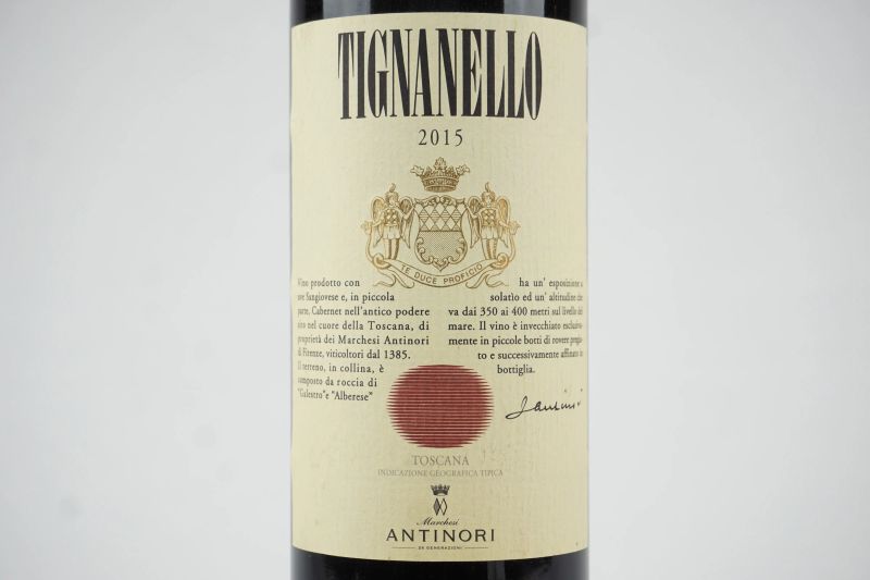 Tignanello Antinori 2015  - Asta ASTA A TEMPO | Smart Wine - Pandolfini Casa d'Aste
