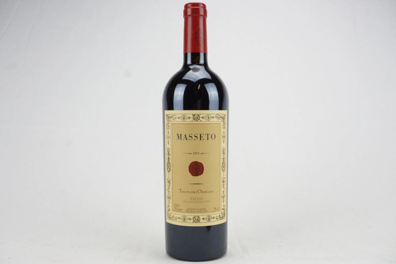      Masseto 2001   - Auction Il Fascino e l'Eleganza - A journey through the best Italian and French Wines - Pandolfini Casa d'Aste