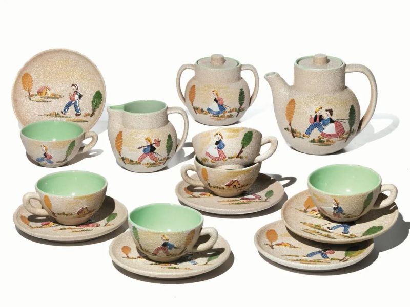 SERVITO DA THE  - Asta Arti decorative del sec. XX - Pandolfini Casa d'Aste