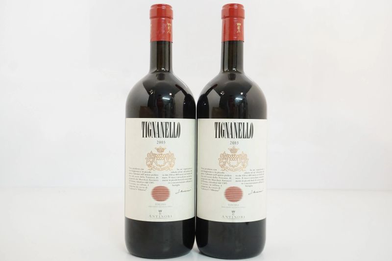      Tignanello Antinori 2003   - Asta Vini Pregiati e Distillati da Collezione - Pandolfini Casa d'Aste