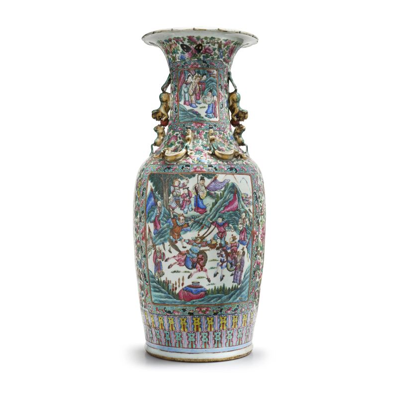 



A LARGE FAMILLE ROSE PORCELAIN VASE, CHINA, QING DYNASTY, 19TH CENTURY   - Auction Asian Art | 东方艺术 - Pandolfini Casa d'Aste