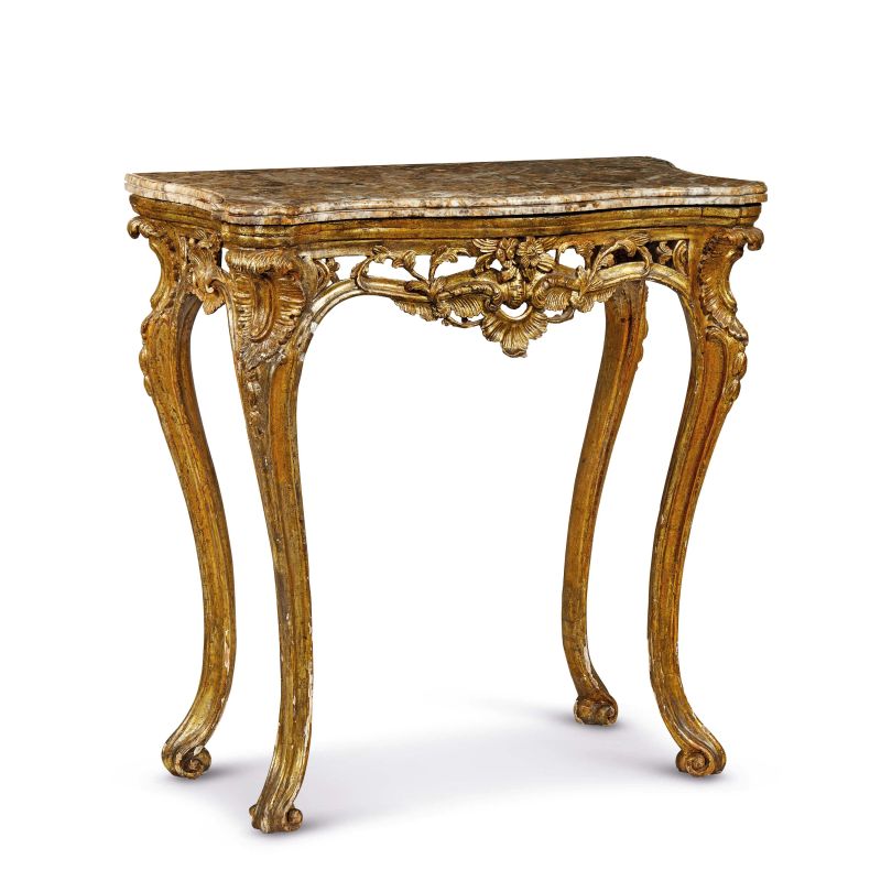 



A NEAPOLITAN CONSOLE, 18TH CENTURY  - Auction FURNITURE, WORKS OF ART AND MAJOLICA - Pandolfini Casa d'Aste