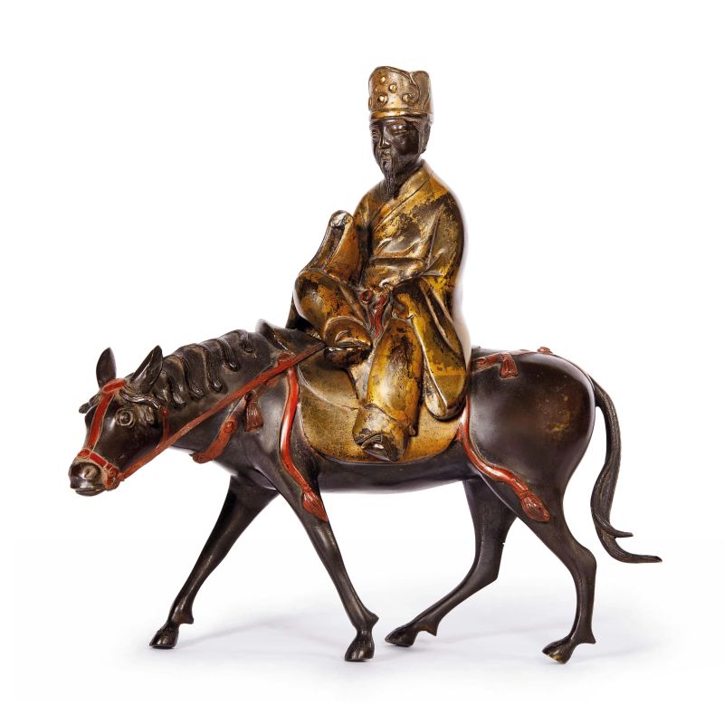 DIGNITARIO A CAVALLO, GIAPPONE, PERIODO MEIJI, SEC. XIX  - Asta Asian Art | 东方艺术 - Pandolfini Casa d'Aste