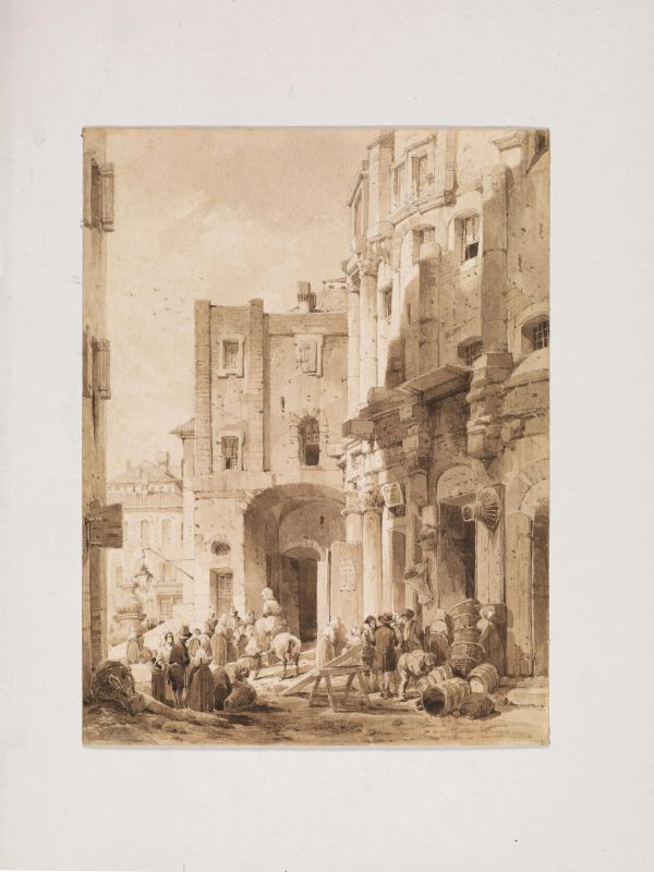      Achille Vianelli   - Asta Opere su carta: disegni, dipinti e stampe dal secolo XV al XIX - Pandolfini Casa d'Aste