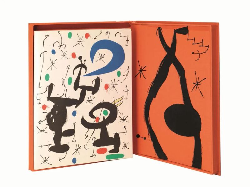 (Edizioni di pregio &ndash; Illustrati 900) MIR&Oacute;, Joan (1893-1983). Les essencies de la terra per Mir&ograve;. [contiene scritti di Joan Perucho, Andreu Bosch, Onofre Manescal ... et.al]. Barcelona, Ediciones Poligrafa, (1968).  - Asta Stampe e disegni antichi e moderni-Libri Antichi - Pandolfini Casa d'Aste