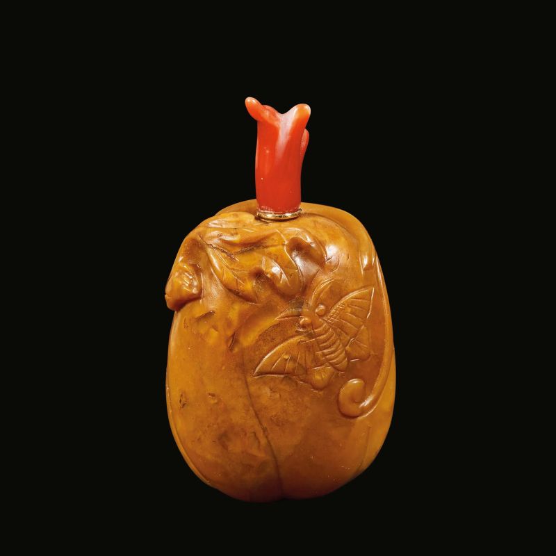 



A SNUFF BOTTLE, CHINA, QING DYNASTY, 19TH CENTURY  - Auction Asian Art | 东方艺术 - Pandolfini Casa d'Aste
