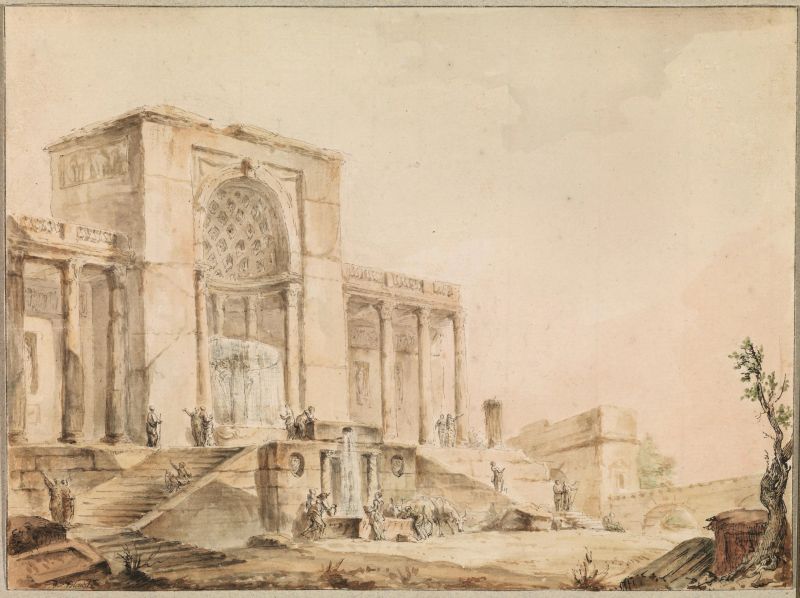 Jacques François Blondel                                                    - Auction Works on paper: 15th to 19th century drawings, paintings and prints - Pandolfini Casa d'Aste