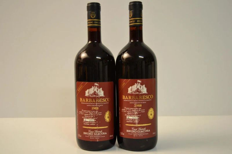 Barbaresco Santo Stefano Riserva Etichetta Rossa Bruno Giacosa 1988         - Asta Vini e distillati da collezione da cantine selezionate - Pandolfini Casa d'Aste