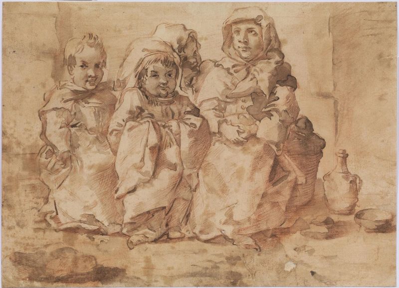      Artista nordico, sec. XVII   - Auction Works on paper: 15th to 19th century drawings, paintings and prints - Pandolfini Casa d'Aste