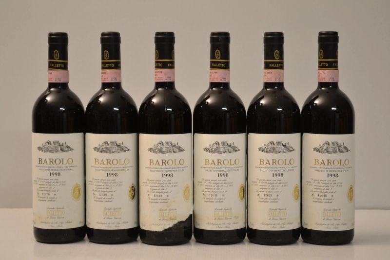 Barolo Falletto Etichetta Bianca Bruno Giacosa 1998  - Asta L'Eccellenza dei Vini Italiani ed Esteri da Cantine selezionate - Pandolfini Casa d'Aste