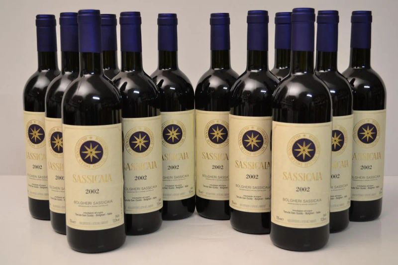 Sassicaia Tenuta San Guido 2002  - Asta Vini Pregiati e una Straordinaria Selezione dalla Cantina Storica di Masseto - Pandolfini Casa d'Aste