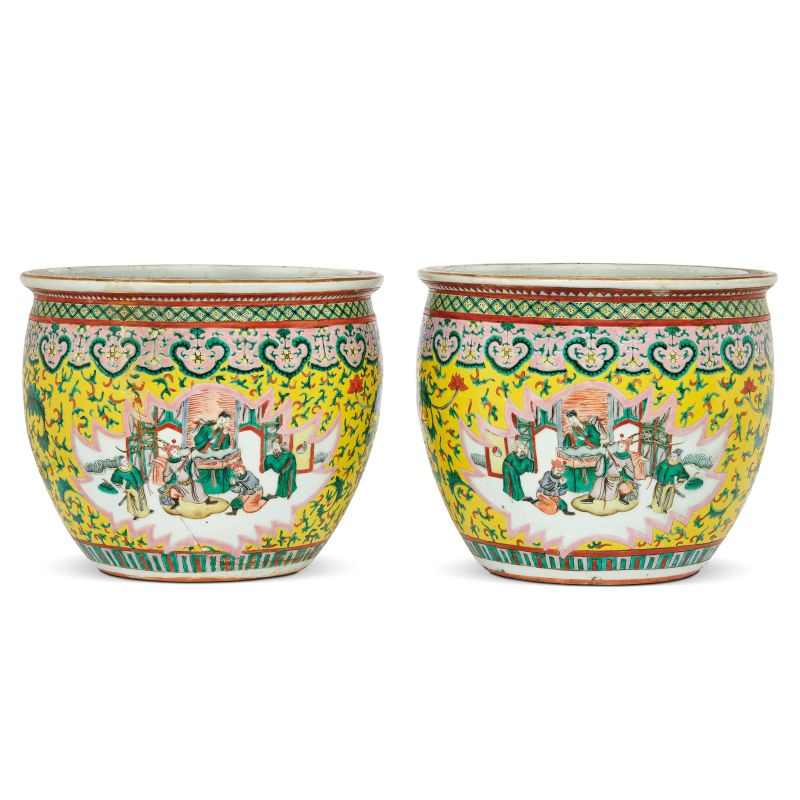 



COPPIA DI VASCHE DA PESCI, CINA, TARDA DINASTIA QING, SEC. XIX/XX  - Asta Asian Art | 东方艺术 - Pandolfini Casa d'Aste