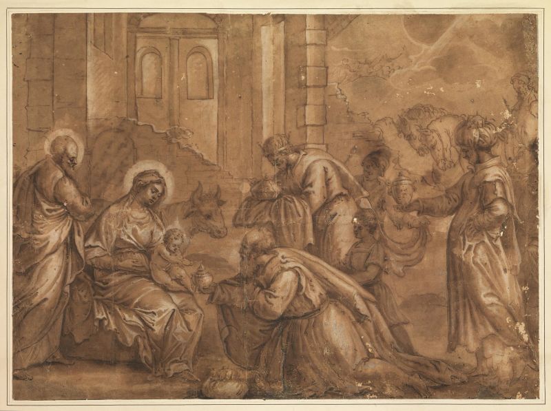      Artista nordico a Venezia, prima met&agrave; sec. XVII   - Auction Works on paper: 15th to 19th century drawings, paintings and prints - Pandolfini Casa d'Aste