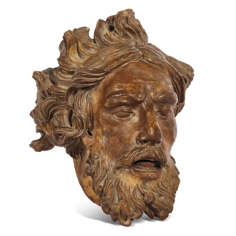 Sculptor of 18th century, head of Saint John the Baptist, terracotta  - Auction GIOVANNI PRATESI |  HOMO FABER PART I - Pandolfini Casa d'Aste