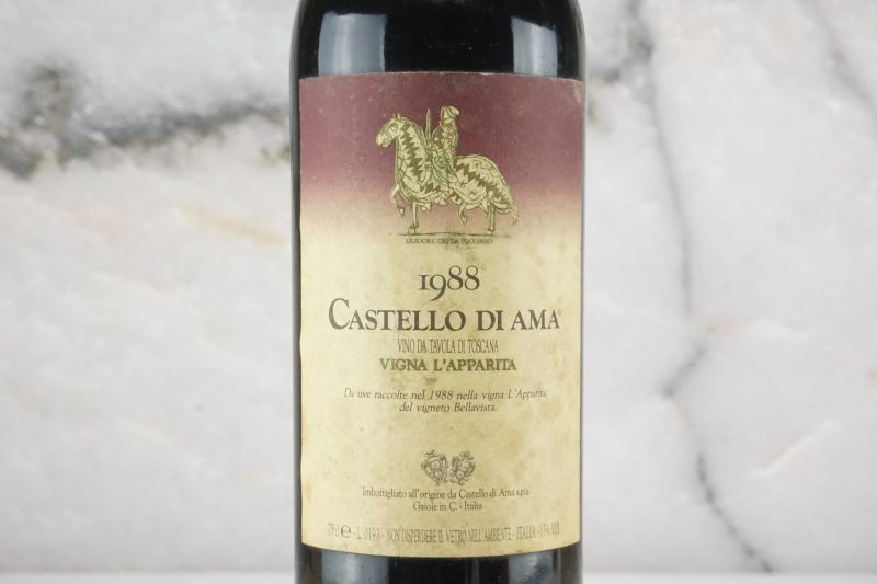 L’Apparita Castello di Ama 1988  - Auction Smart Wine 2.0 | Online Auction - Pandolfini Casa d'Aste