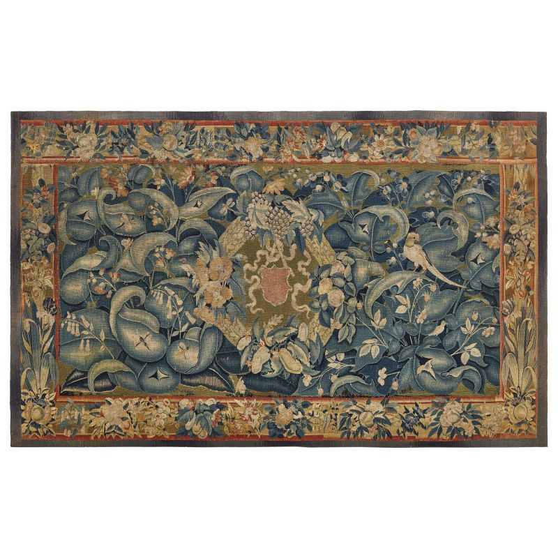 A FLEMISH TAPESTRY &quot;AUX FEUILLES DE CHOUX&quot;, LATE 16TH CENTURY  - Auction FURNITURE AND WORKS OF ART FROM PRIVATE COLLECTIONS - Pandolfini Casa d'Aste