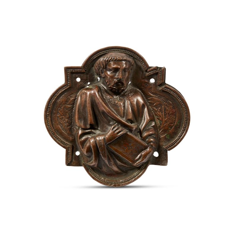 



Central Italy, 15th century, Saint with book, bronze  - Auction PLAQUETTES, MEDALS, AND SMALL BRONZE SCULPTURES FROM THE COLLECTION OF MARIO SCAGLIA AND OTHER PROVENANCES - Pandolfini Casa d'Aste