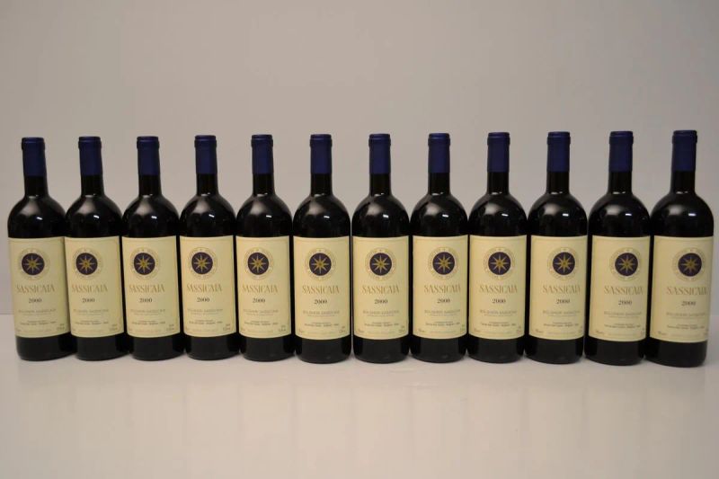 Sassicaia Tenuta San Guido 2000  - Asta Vini Pregiati e una Straordinaria Selezione dalla Cantina Storica di Masseto - Pandolfini Casa d'Aste
