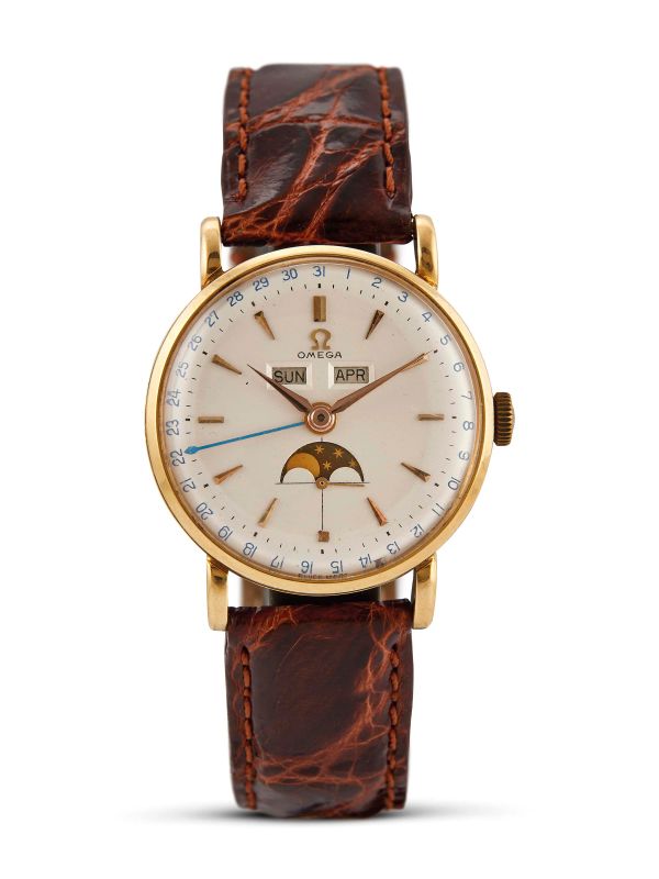 OMEGA CALENDARIO COMPLETO FASI LUNARI “COSMIC” REF. 2473  - Auction Fine watches - Pandolfini Casa d'Aste