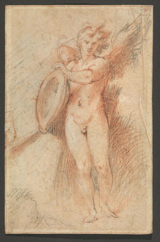 Scuola romana, prima met&agrave; sec. XVII  - Auction Works on paper: 15th to 19th century drawings, paintings and prints - Pandolfini Casa d'Aste