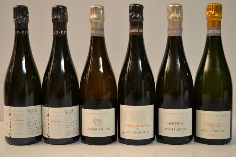 Selezione Champagne Jacques Selosse  - Asta Vini e distillati da collezione da cantine selezionate - Pandolfini Casa d'Aste