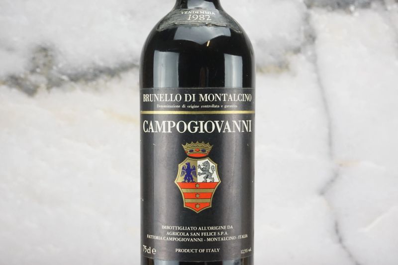 Brunello di Montalcino Campogiovanni San Felice 1982  - Auction Smart Wine 2.0 | Online Auction - Pandolfini Casa d'Aste