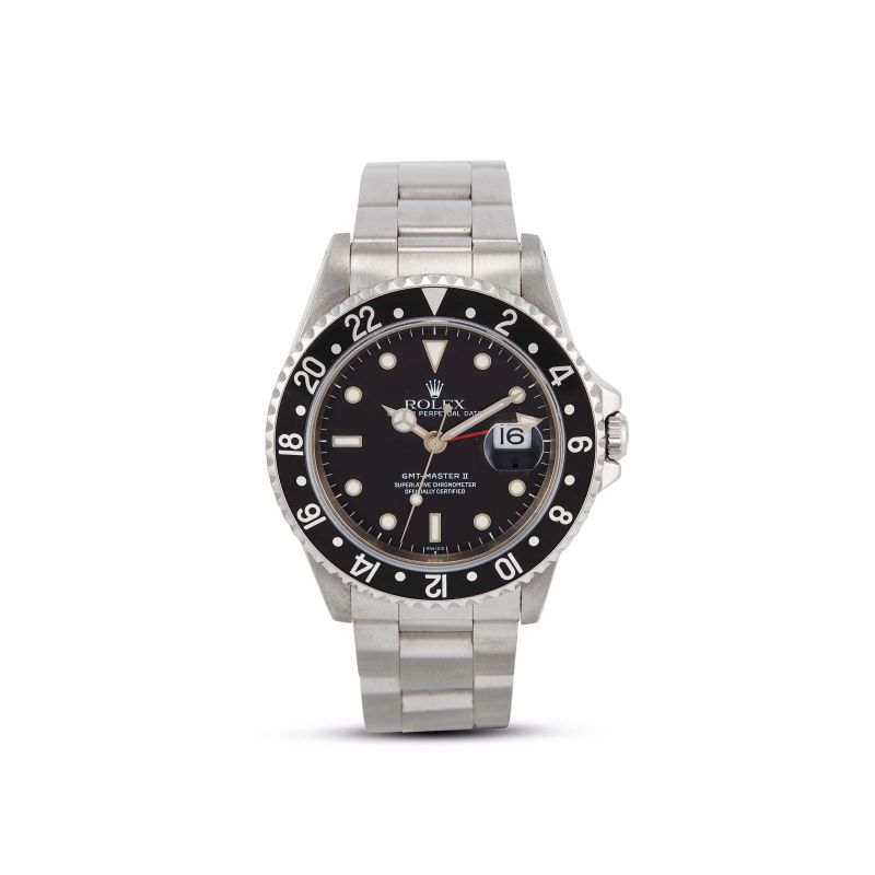 Rolex : 



ROLEX GMT MASTER II REF. 16710 N. A4772XX ANNO 1999  - Asta OROLOGI DA POLSO E DA TASCA - Pandolfini Casa d'Aste