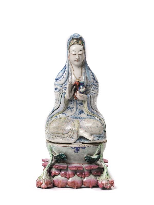 GUANYIN, CINA, DINASTIA QING, SEC. XIX  - Auction Asian Art - Pandolfini Casa d'Aste