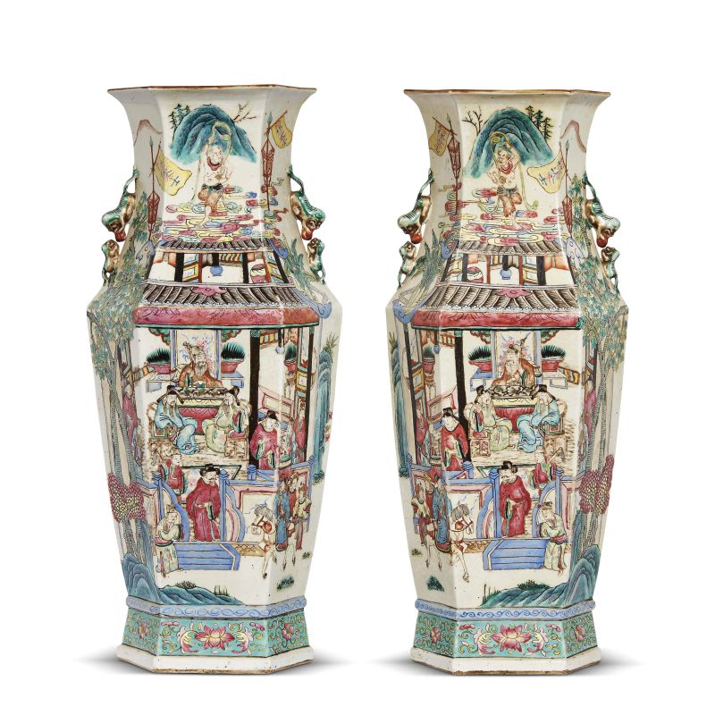 TWO VASES, CHINA, QING DYNASTY, 19TH CENTURY  - Auction TIMED AUCTION | Asian Art -&#19996;&#26041;&#33402;&#26415; - Pandolfini Casa d'Aste
