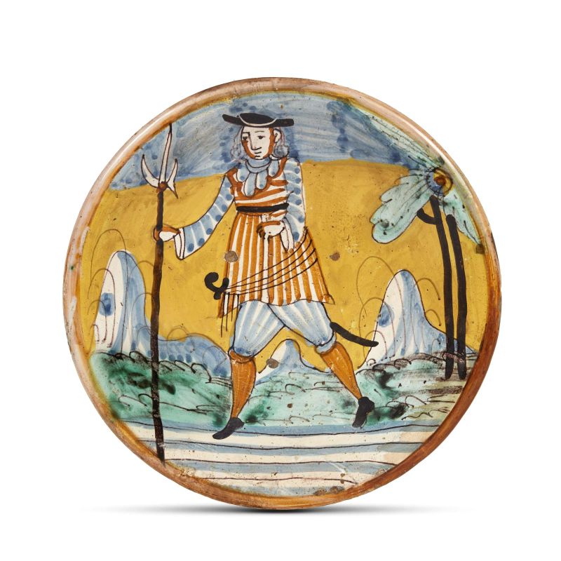 



A DISH, MONTELUPO, SECOND HALF 17TH CENTURY  - Auction MAJOLICA AND PORCELAIN FROM THE RENAISSANCE TO THE 19TH CENTURY - Pandolfini Casa d'Aste