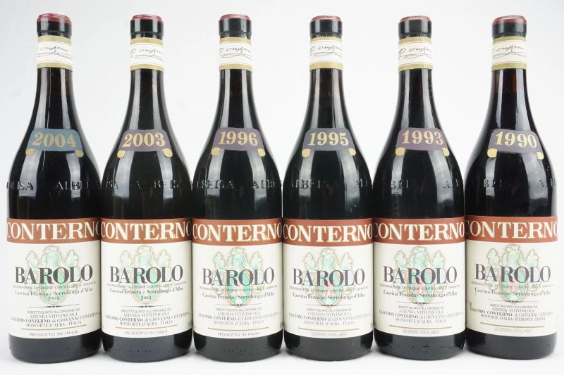      Barolo Cascina Francia Giacomo Conterno   - Asta Il Fascino e l'Eleganza - Un percorso tra i migliori Vini italiani e francesi - Pandolfini Casa d'Aste