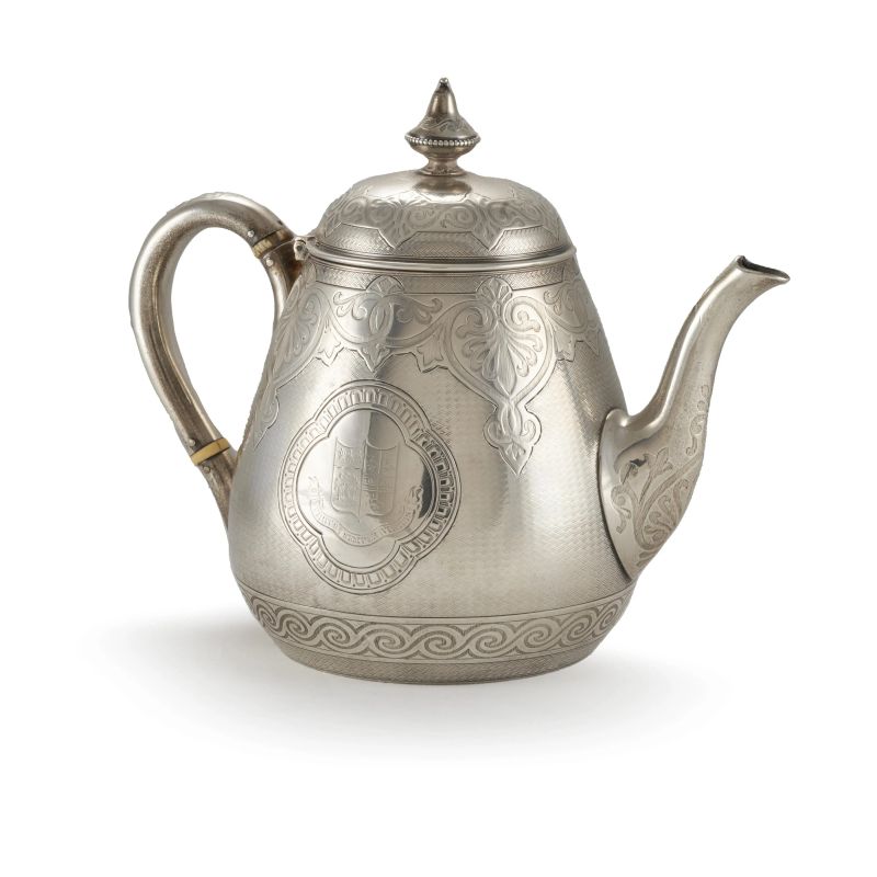 TEIERA, LONDRA, 1864, ARGENTIERI EDWARD, EDWARD JUNIOR, JOHN &amp; WILLIAM BARNARD  - Auction TIME AUCTION | ITALIAN AND EUROPEAN SILVER - Pandolfini Casa d'Aste