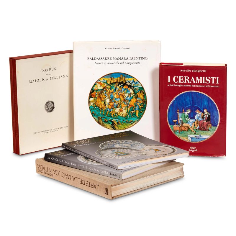 



MAIOLICA. ITALY. Lot of seven books  - Auction CERAMICS. MAJOLICA AND PORCELAIN FROM THE RENAISSANCE TO THE 18TH CENTURY - Pandolfini Casa d'Aste