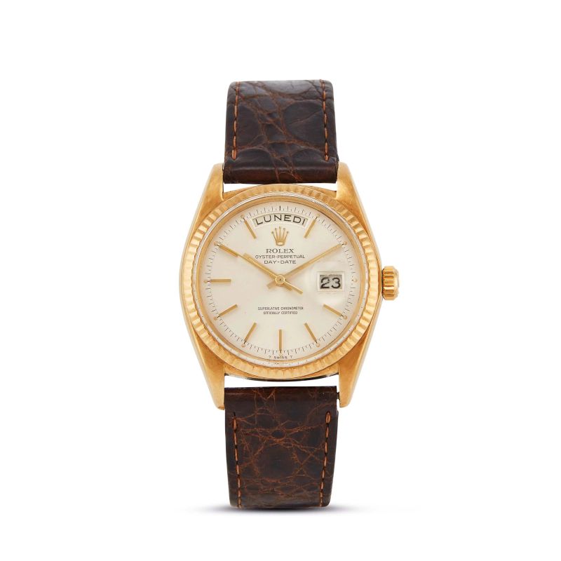 Rolex : ROLEX DAY-DATE REF. 1803 N. 16724XX YELLOW GOLD WRISTWATCH, 1967  - Auction WRISTWATCHES - Pandolfini Casa d'Aste