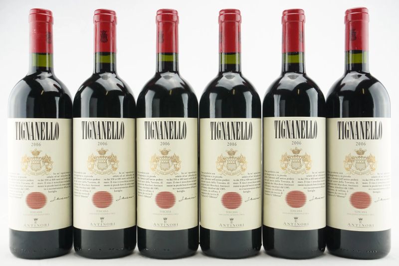 Tignanello Antinori 2006  - Auction THE SIGNIFICANCE OF PASSION - Fine and Rare Wine - Pandolfini Casa d'Aste