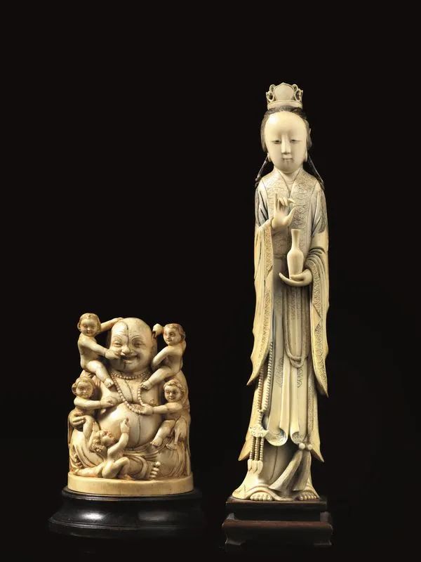 SCULTURA, CINA, DINASTIA QING, SEC. XIX  - Auction Asian Art - Pandolfini Casa d'Aste