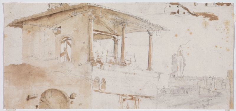 Scuola toscana, prima met&agrave; sec. XVII  - Auction Works on paper: 15th to 19th century drawings, paintings and prints - Pandolfini Casa d'Aste
