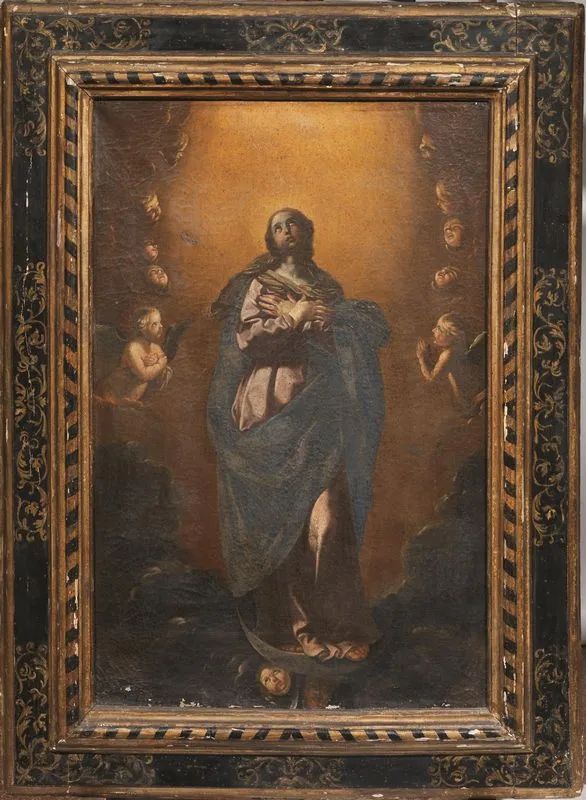 Scuola napoletana, sec. XVIII  - Auction 19th century Paintings - II - Pandolfini Casa d'Aste