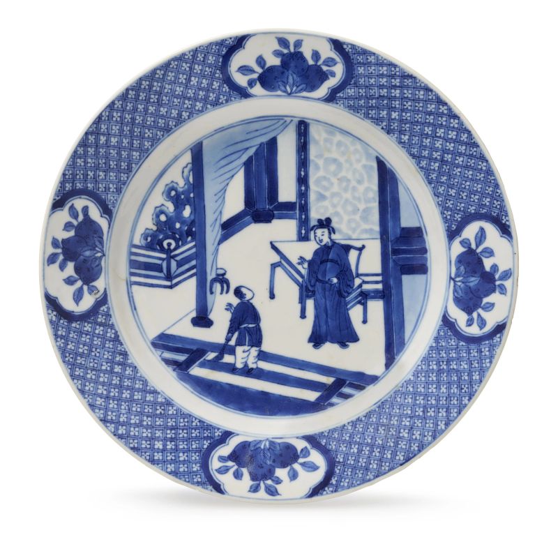 



A BLUE AND WHITE PORCELAIN PLATE, CHINA, QING DYNASTY, 18TH CENTURY  - Asta Arte Orientale | 东方艺术 - Pandolfini Casa d'Aste