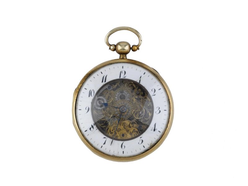 OROLOGIO DA TASCA A CASSA DORATA  - Auction TIMED AUCTION | Jewels, watches and silver - Pandolfini Casa d'Aste