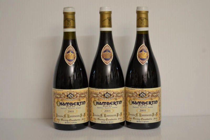Chambertin Domaine Armand Rousseau 2003  - Auction Finest and Rarest Wines  - Pandolfini Casa d'Aste