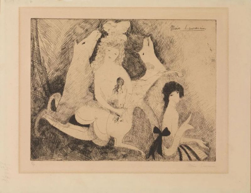 Laurencin, Marie  - Auction OLD MASTER AND MODERN PRINTS AND DRAWINGS - OLD AND RARE BOOKS - Pandolfini Casa d'Aste
