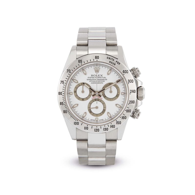 Rolex : 



ROLEX DAYTONA REF. 116520 N. D3681XX STAINLESS STEEL WRISTWATCH, 2005  - Auction WATCHES - Pandolfini Casa d'Aste
