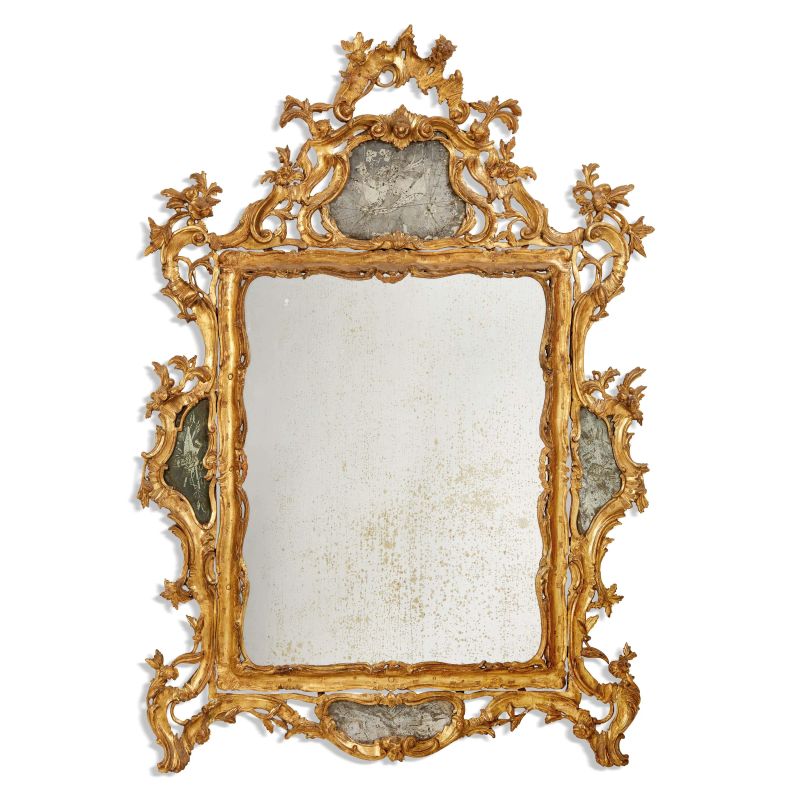 



A VENETIAN MIRROR, HALF 18TH CENTURY  - Auction FURNITURE, MAJOLICA AND WORKS OF ART - Pandolfini Casa d'Aste